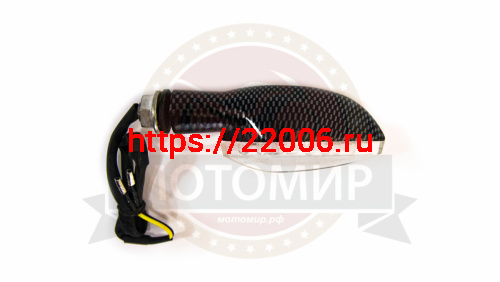 Боковой фонарь (LED) Мини 003 металл Карбон (ромбик, средний размер) фото 3 Боковой фонарь (LED) Мини 003 металл Карбон (ромбик, средний размер) фото 3