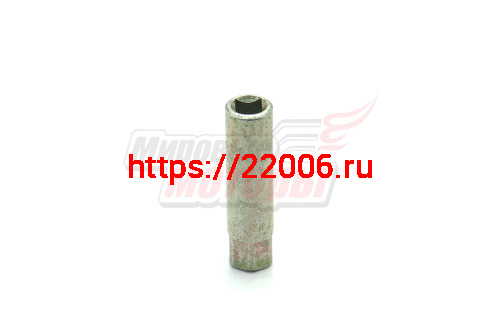 Втулка соединительная (вала разъёмной штанги) квадрат 6,5 мм-резьба М8 мотокосы