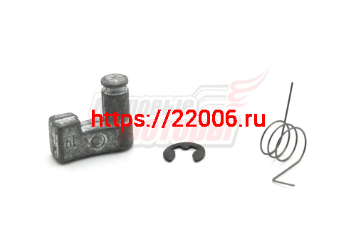 Собачка стартера с пружиной мотокосы BC/GBC-026 (комплект= 1 собачка металл+1 пружина+1 шайба)