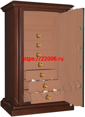 Сейф Safewood 112EL Flock Chrome (7 лотков) Сейф Safewood 112EL Flock Chrome (7 лотков)