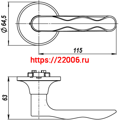 Ручка Fuaro (Фуаро) защелка DK624/BL AB-ET (624/BL AB-E) (кл/фик.) бронза фото 2 Ручка Fuaro (Фуаро) защелка DK624/BL AB-ET (624/BL AB-E) (кл/фик.) бронза фото 2