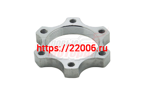 Адаптер (переходник) на тормозной диск d=180мм с резьбой (6 болтов)