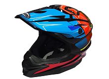 Шлем кроссовый COBRA JK803, черн-сине-оранж.,черн-бел.с крас., черн-сер с бел., раз-ры M (уп.6 шт)