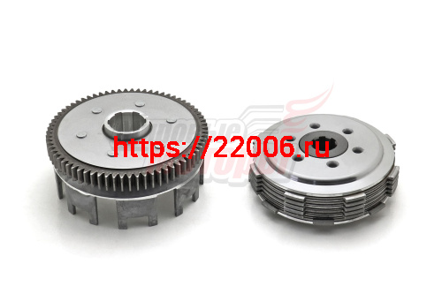 Сцепление в сборе 162FMJ, 165FMM (CB150-200) (6 болтов, 6 дисков, 70T) Сцепление в сборе 162FMJ, 165FMM (CB150-200) (6 болтов, 6 дисков, 70T)