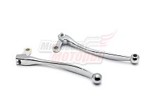 Ручки Иж тормоза/сцепления голые ХРОМ