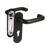 Ручка Fuaro (Фуаро) дверная FP.DH172.0433 NE (B2B) (8x120) с пружиной BL-24 черный