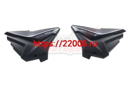 Облицовка боковая (крышка бардачка) Alpha ANDES черная матовая (ПАРА)