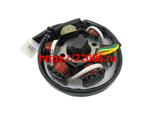Статор генератора 139FMB (6 катушек и фишка) TTR 125 Статор генератора 139FMB (6 катушек и фишка) TTR 125