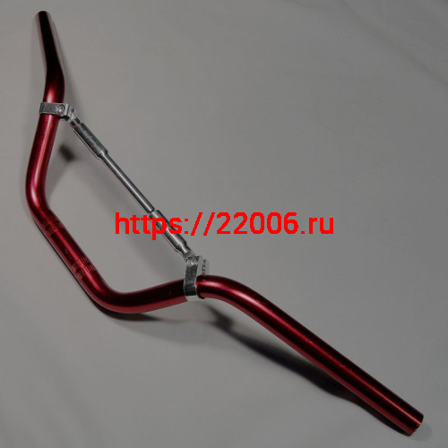 Руль Альфа красного цвета (ТЮНИНГ) (L-720mm, d-22mm) (НАБОР) Руль Альфа красного цвета (ТЮНИНГ) (L-720mm, d-22mm) (НАБОР)