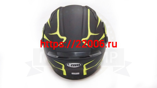 Шлем модуляр COBRA JK902, черно/зеленый(6), с очками, размер S фото 5