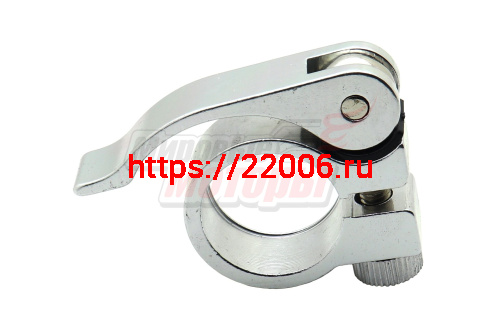 Зажим подседельный с эксцентриком 25,4 мм(серебро) (JB-KC007) Зажим подседельный с эксцентриком 25,4 мм(серебро) (JB-KC007)