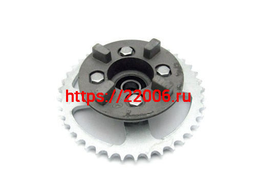 Ступица колеса в сборе мопед Дельта, Альфа, Орион (звезда 428*41 + подшипник) (20)