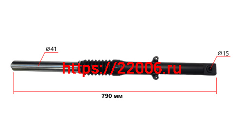 Перо вилки передней правое COMBAT 400 (Пр)